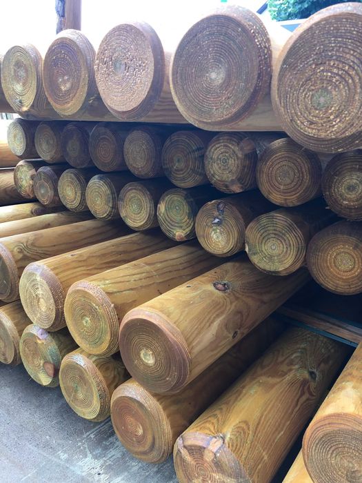 Paliki Palisada Okrąglaki Wałki Toczone Bale 10x200 Obrzeża Pod Wymiar