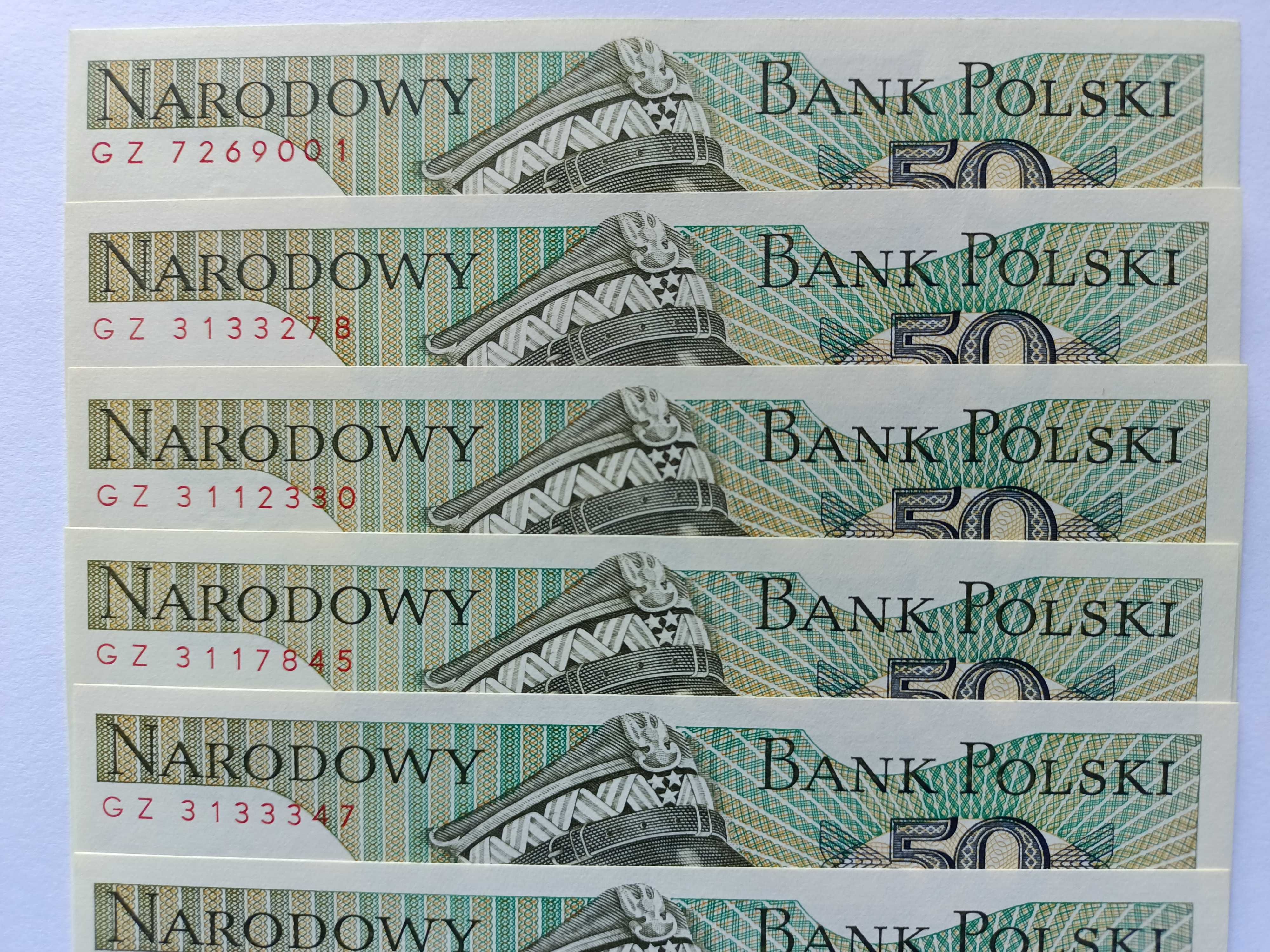 50 Złotych 1988 GZ , Karol Świerczewski stan UNC Bankowy