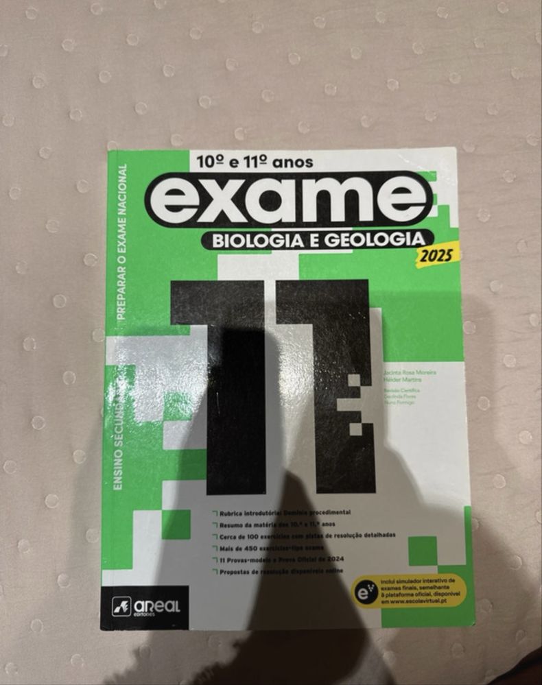 vendo manual de exames 11 biologia e geologia