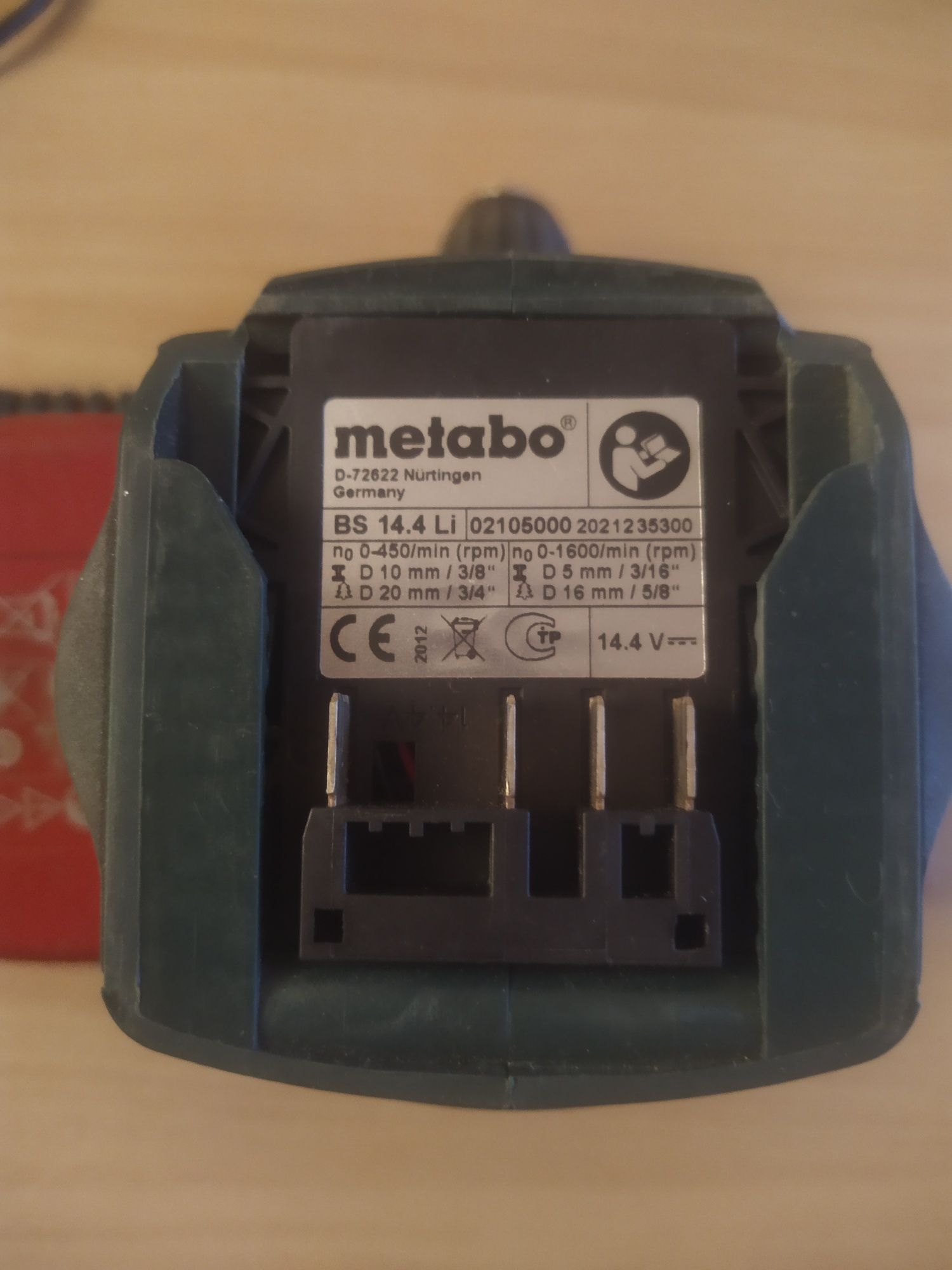 Шуруповёрт Metabo BS 14.4 (D-72622)