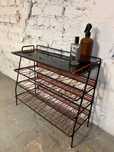 Metalowy pomocnik micro biblioteczka industrial vintage retro prl