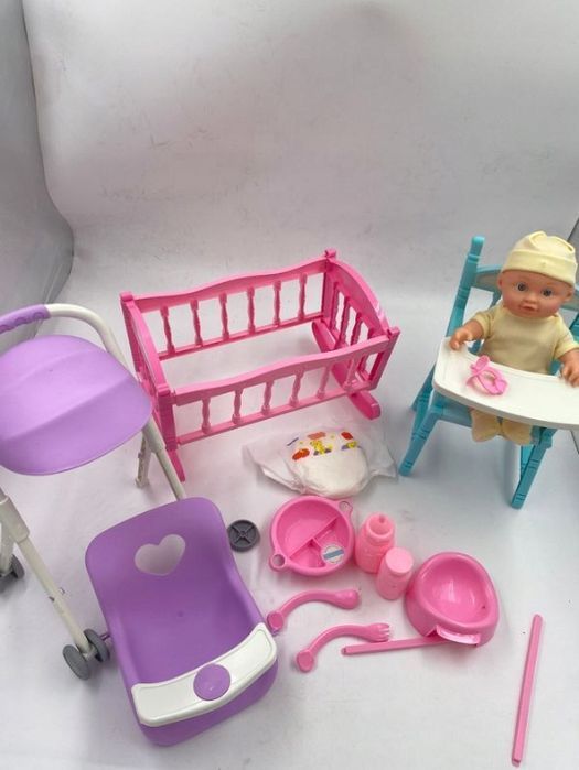 deao zestaw zabawka mój pierwszy bobas krzesełko łóżeczko lalka opis