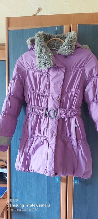 Зимнее пальто Lenne р 146+6 см + шапка