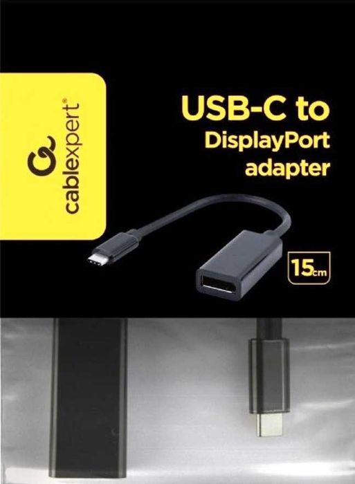 Продаю кабель-адаптер 'Cablexpert' USB-C to DisplayPort (A-CM-DPF-02)