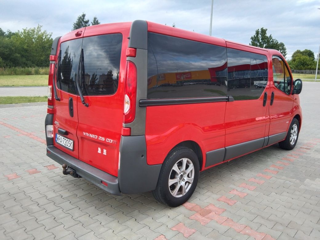 OPEL VIVARO 8-9-OSOBY 2.5 CDI 2×Drzwi Przesuwne 2×Klima Nawiewy Nawi
