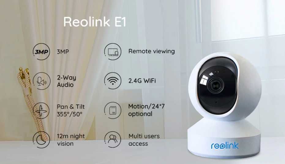 Camara Reolink E1 Wifi para interior