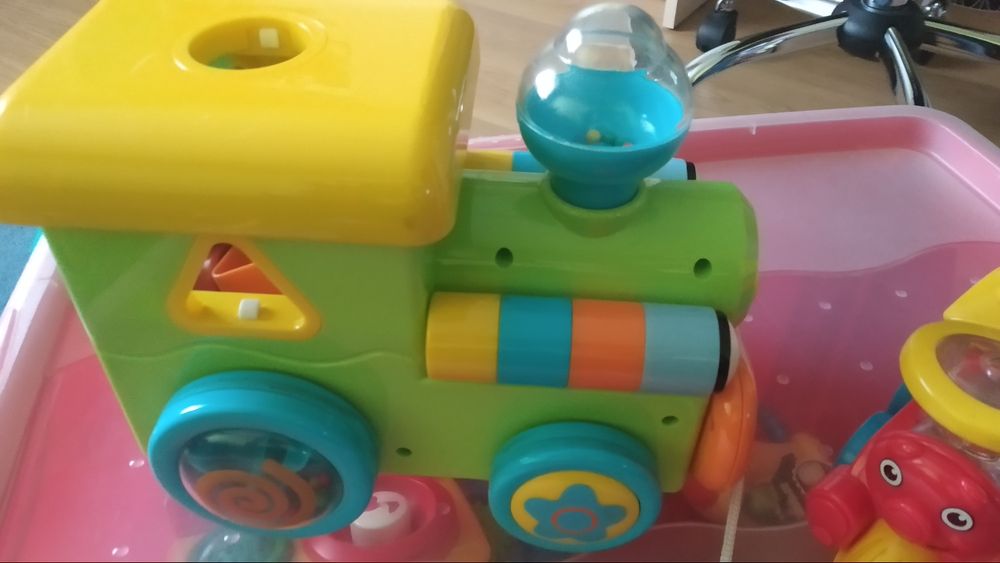 Ciuchcia, lokomotywa, pociąg 2 szt.