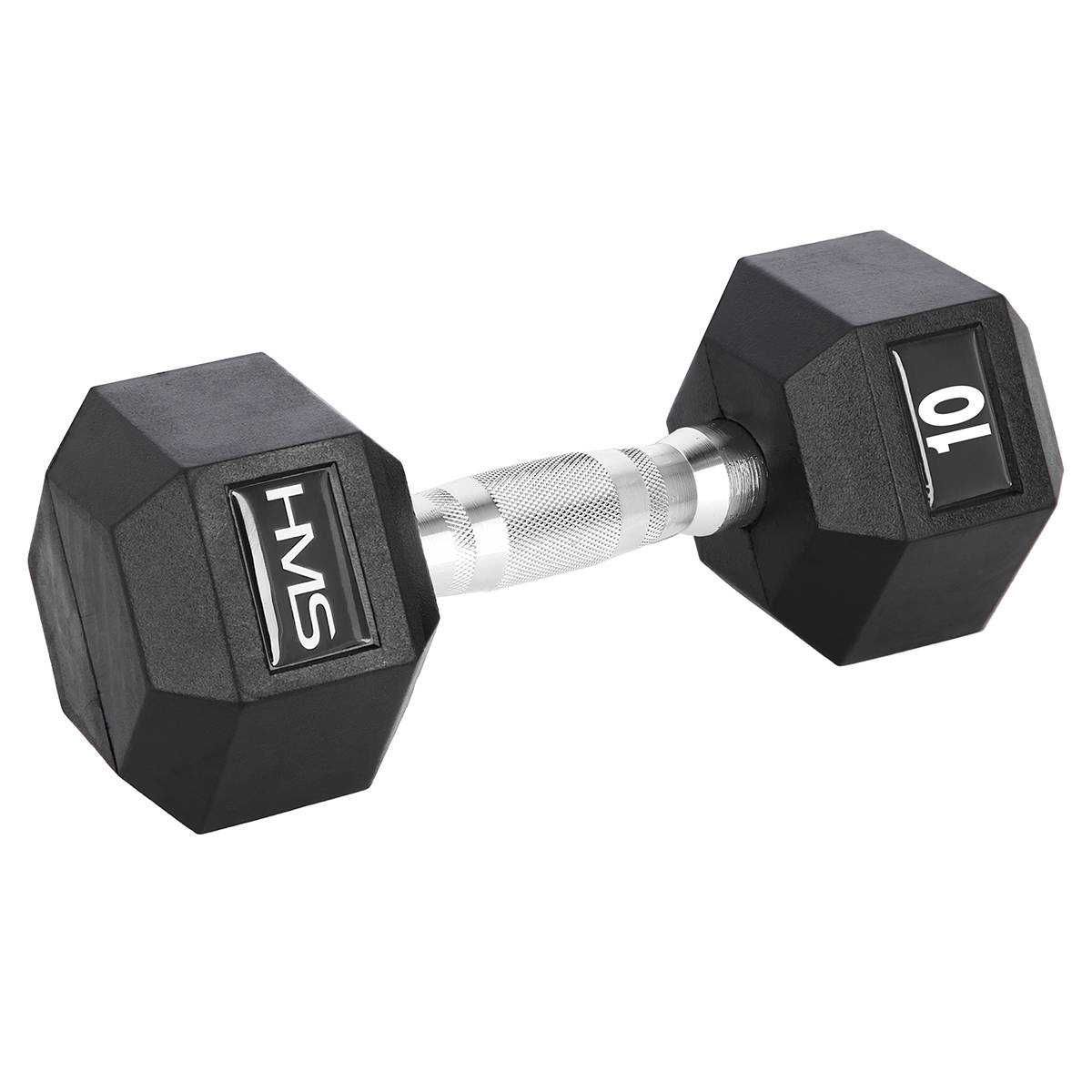 Hantle stalowe gumowane HEX PRO HMS 2 x 10 kg