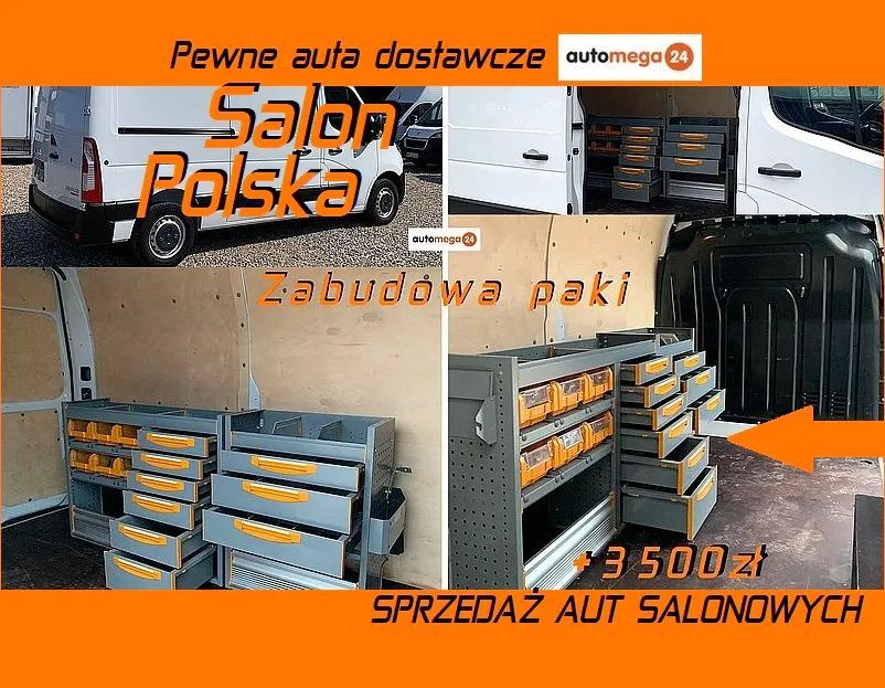 Renault MASTER VAN L2H2 WZMOCNIONY 1500KG ŁADOWNOŚĆ MOCNY SILNIK 2.3 DCi  Rozrzą na Łańcuchu! Mocny Tani w Serwisowaniu Bezawaryjny BUS !