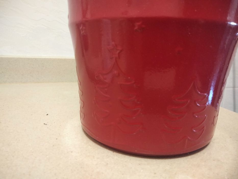 Vaso com motivos natalícios