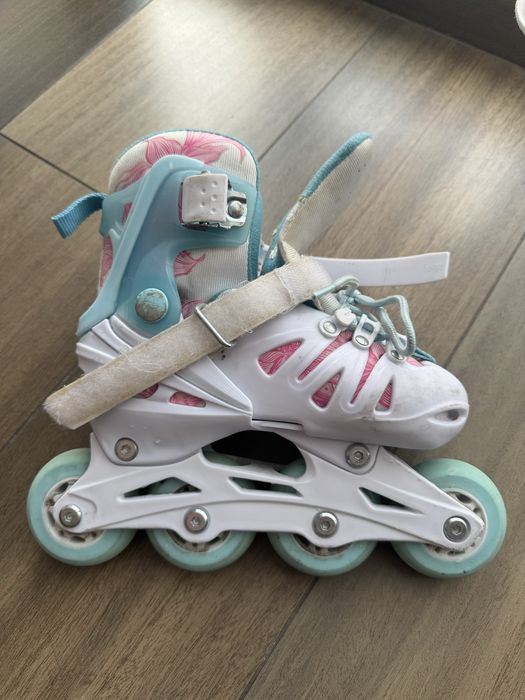 Роликовые коньки раздвижные Reaction Galaxy (28-31) + защита