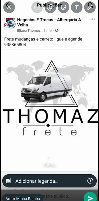 Transporte de mudanças