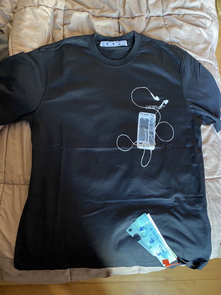 Tshirt Preta da Off-White