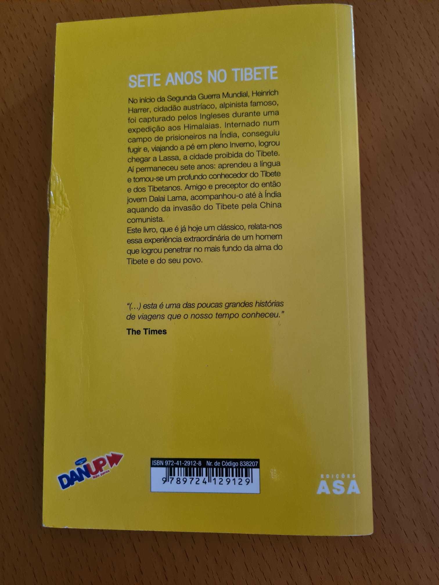 Livro " Sete anos no Tibete"