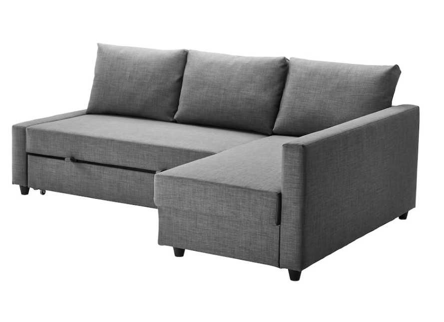 Sofá-cama de canto com arrumação FRIHETEN