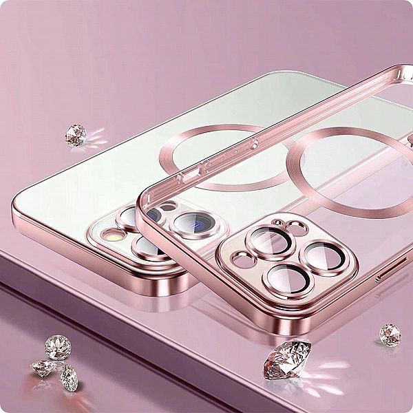Etui Tech-Protect MagShine Line MagSafe na iPhone 11 - czarne