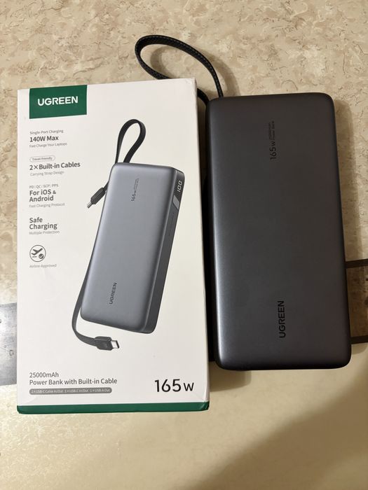Ugreen 165w 25000mah power bank ДЕФЕКТ