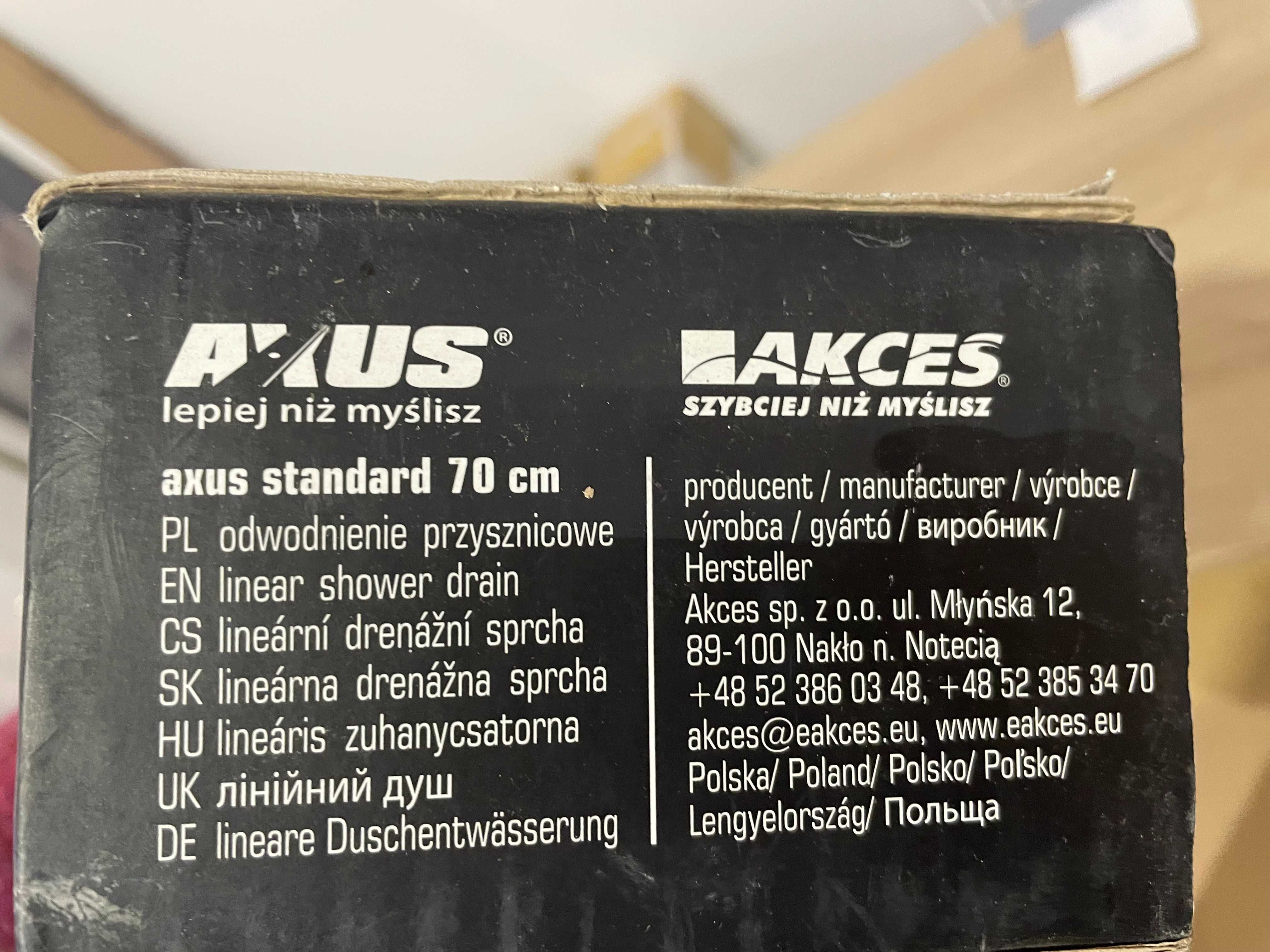 odwodnienie prysznicowe Axus standard 70 cm