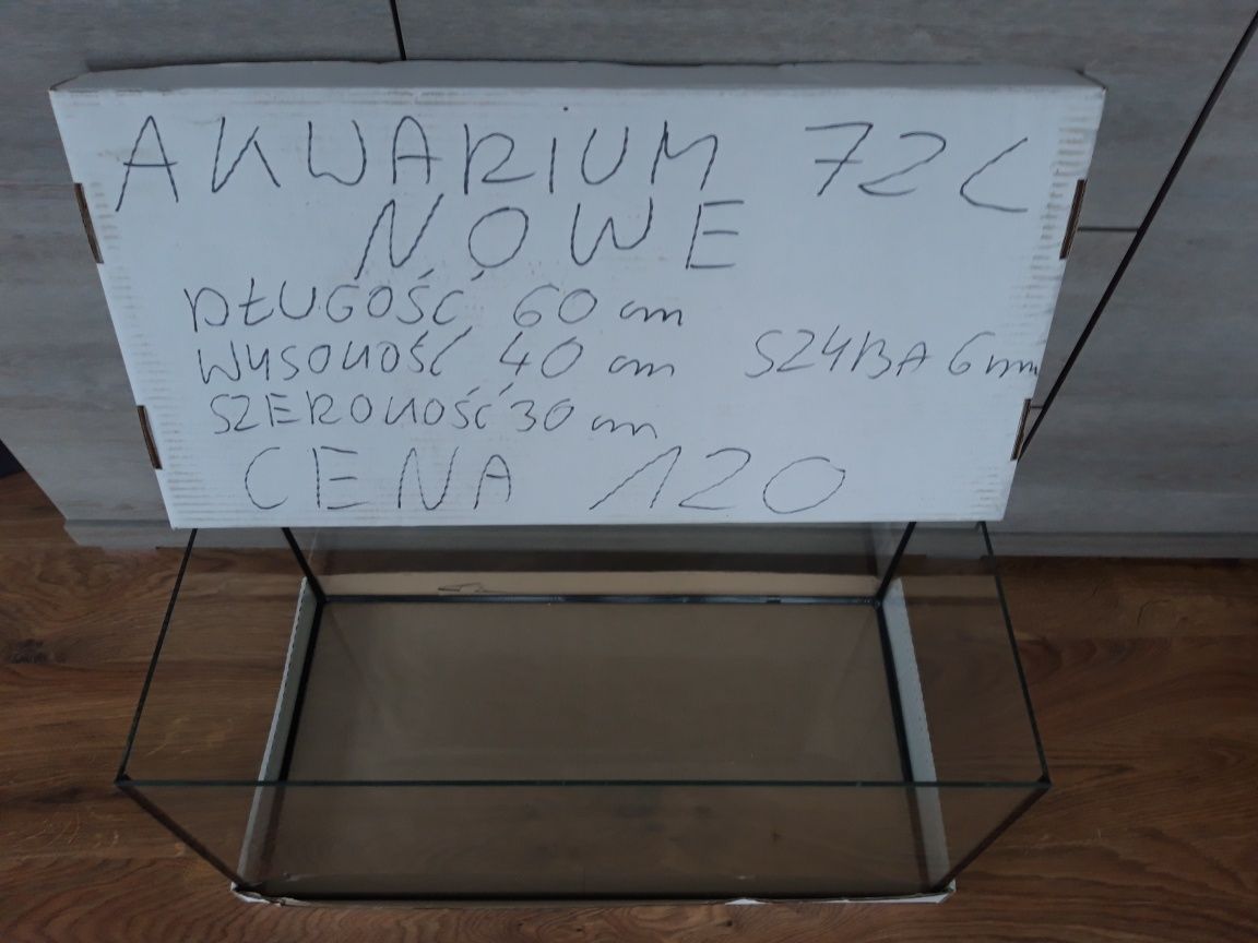Akwarium 72l NOWE
