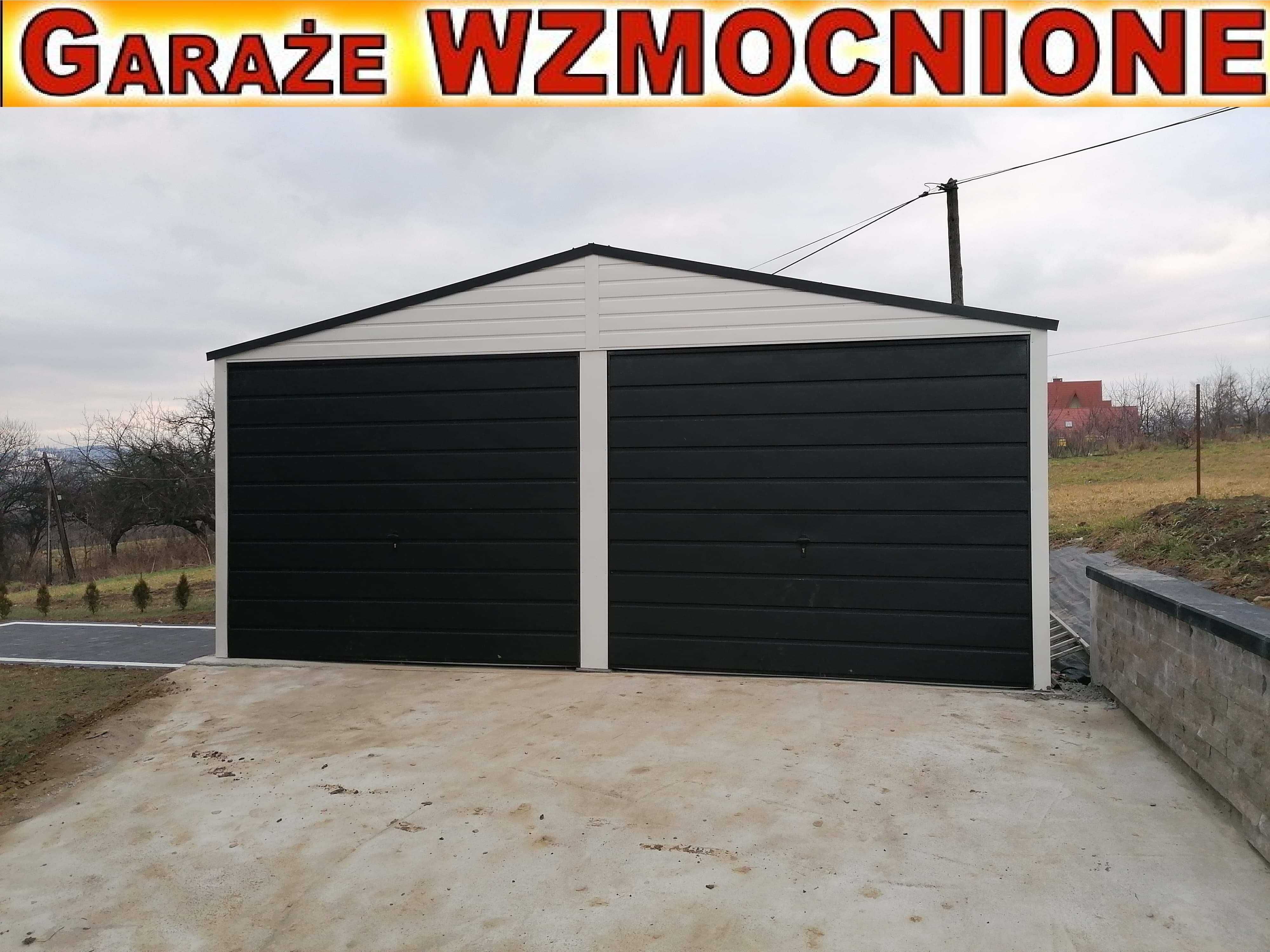 Wszystkie wymiary garaż , garaże blaszane 5x6,6x6,6x5 WZMACNIANE