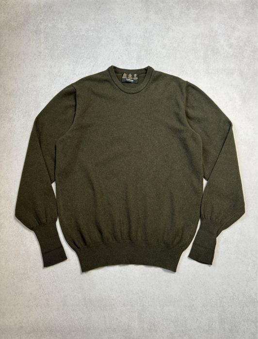 Шерстяной свитер Barbour made in Scotland мужской винтажный (оригинал)