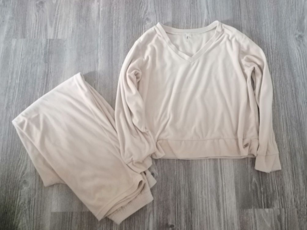 Sinsay welurowy komplet dres 36 S