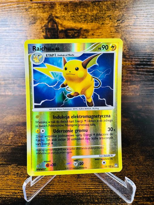 Raichu 15/123 Reverse Diament Perła Tajemne Skarby PL Karta Pokemon