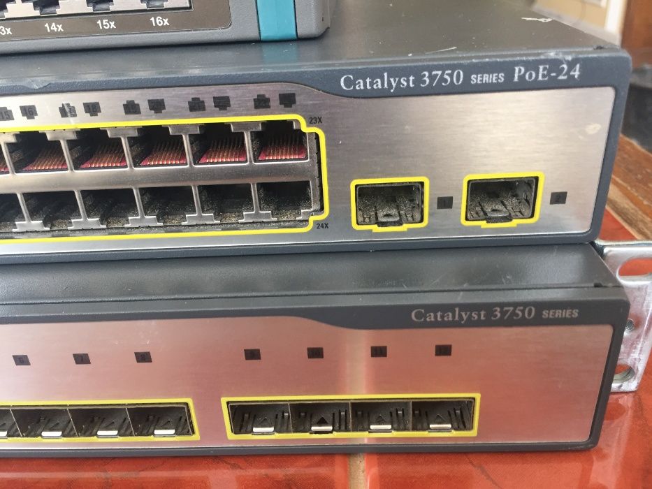 Коммутатор Cisco Catalyst 3750-series на 24 порти.