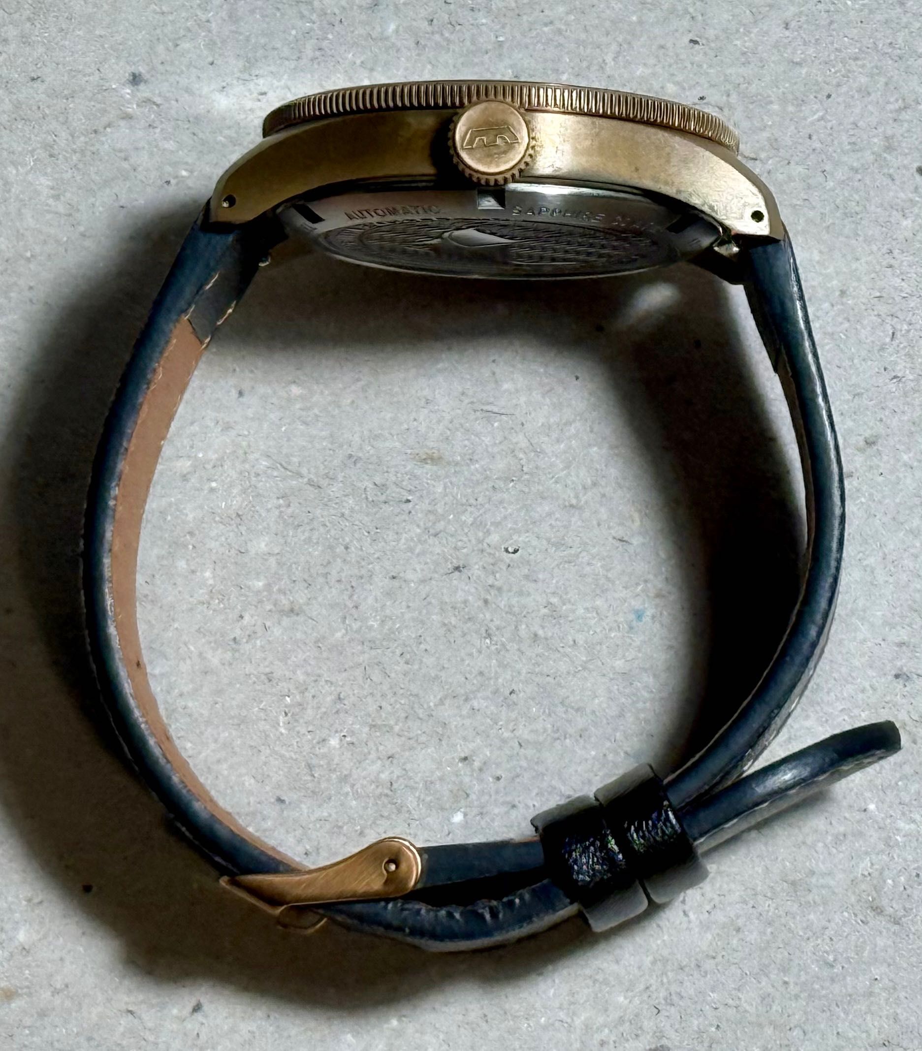 zegarek automatyczny Glycine Combat Sub 39 Bronze, 8 pasków, WR300, SW