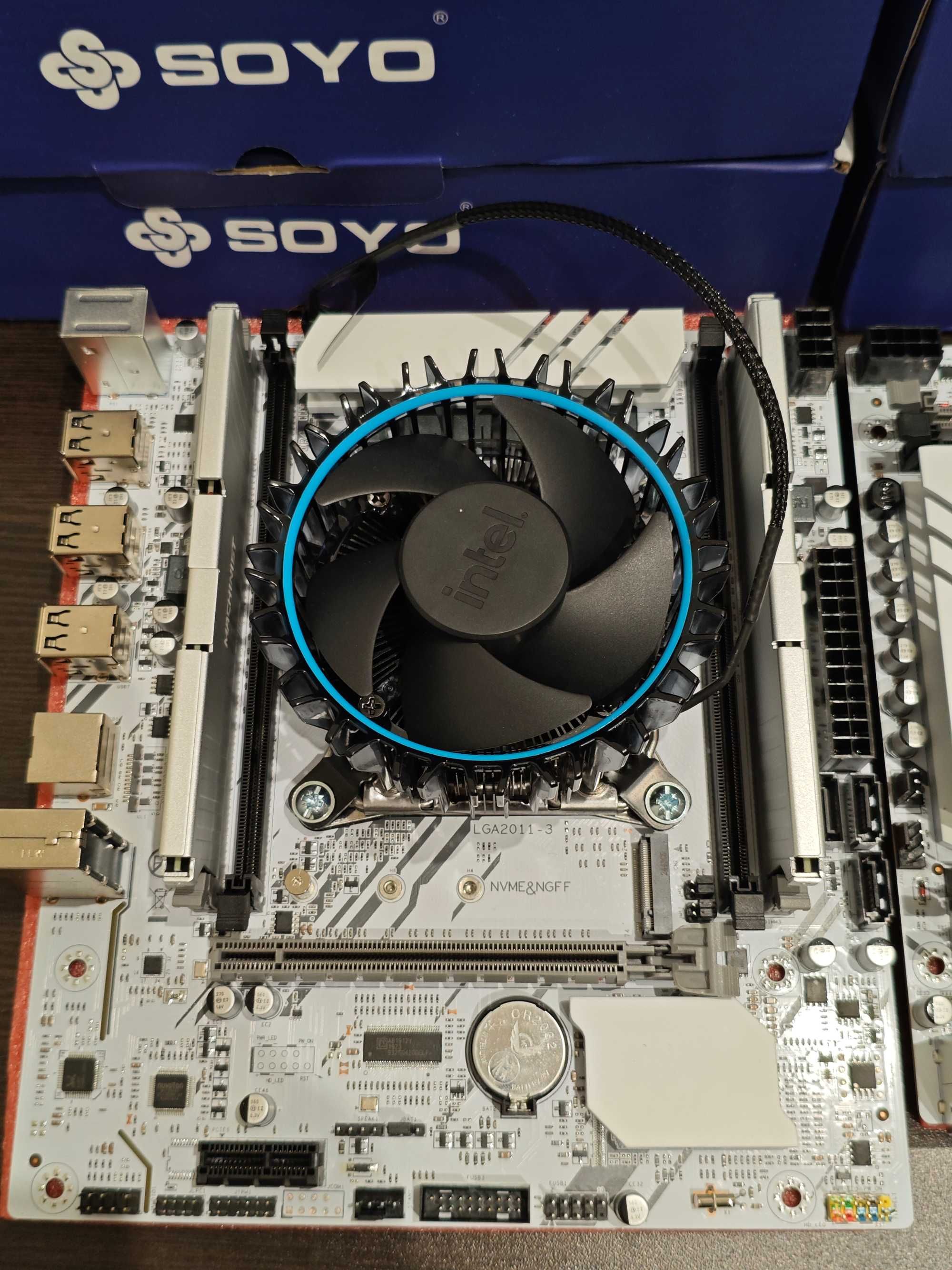 Комплект 2011v3 X99 D4 + 2620v3 + кулер/TPM 2 2640в4 2660v4/ 16Gb DDR4