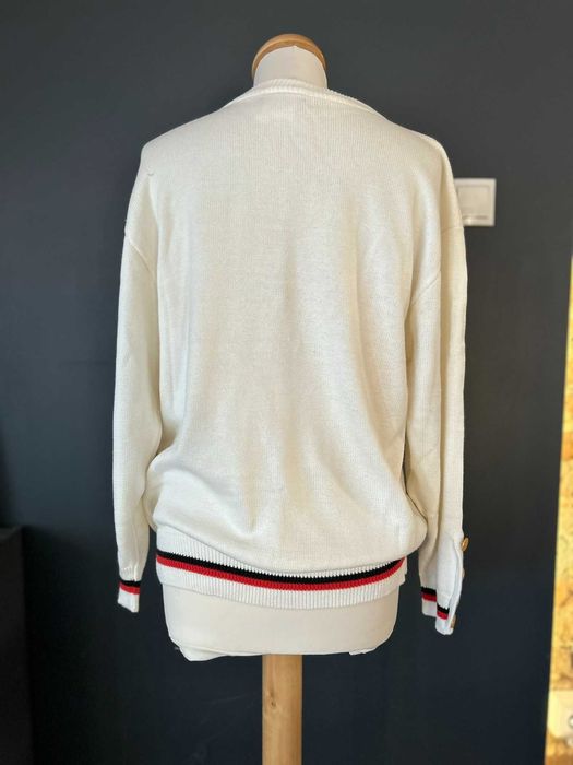 Mondi Escada sweter lata 80 lata 90 marynistyczny haftowany