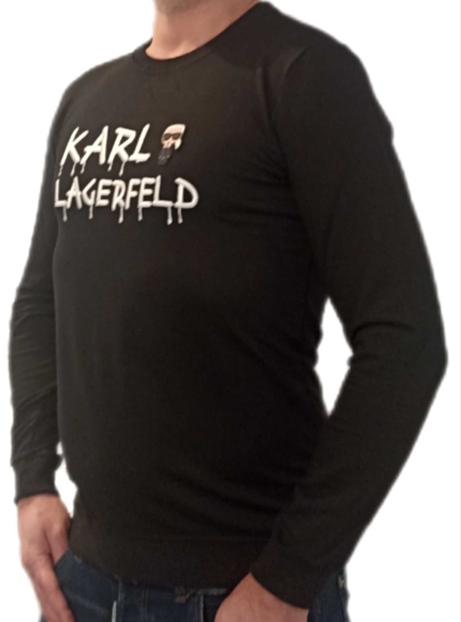 Karl Lagerfeld Bluza Czarna r.S,M,L,XL,XXL