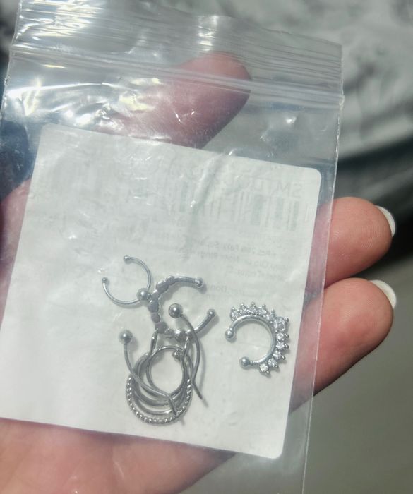 6 Piercings para septo (nariz) *novos*