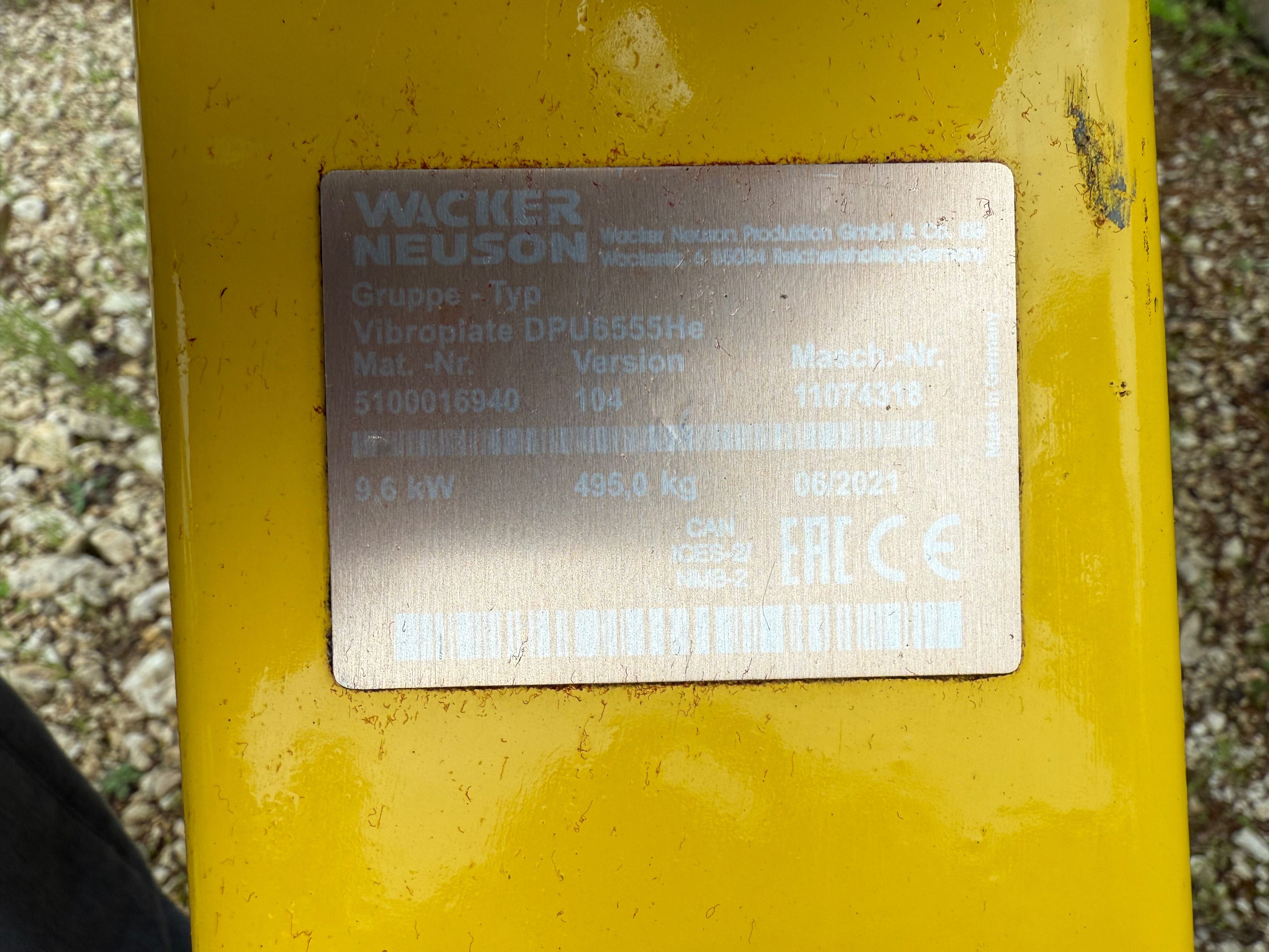 Zagęszczarka Wacker Neuson DPU 6555He