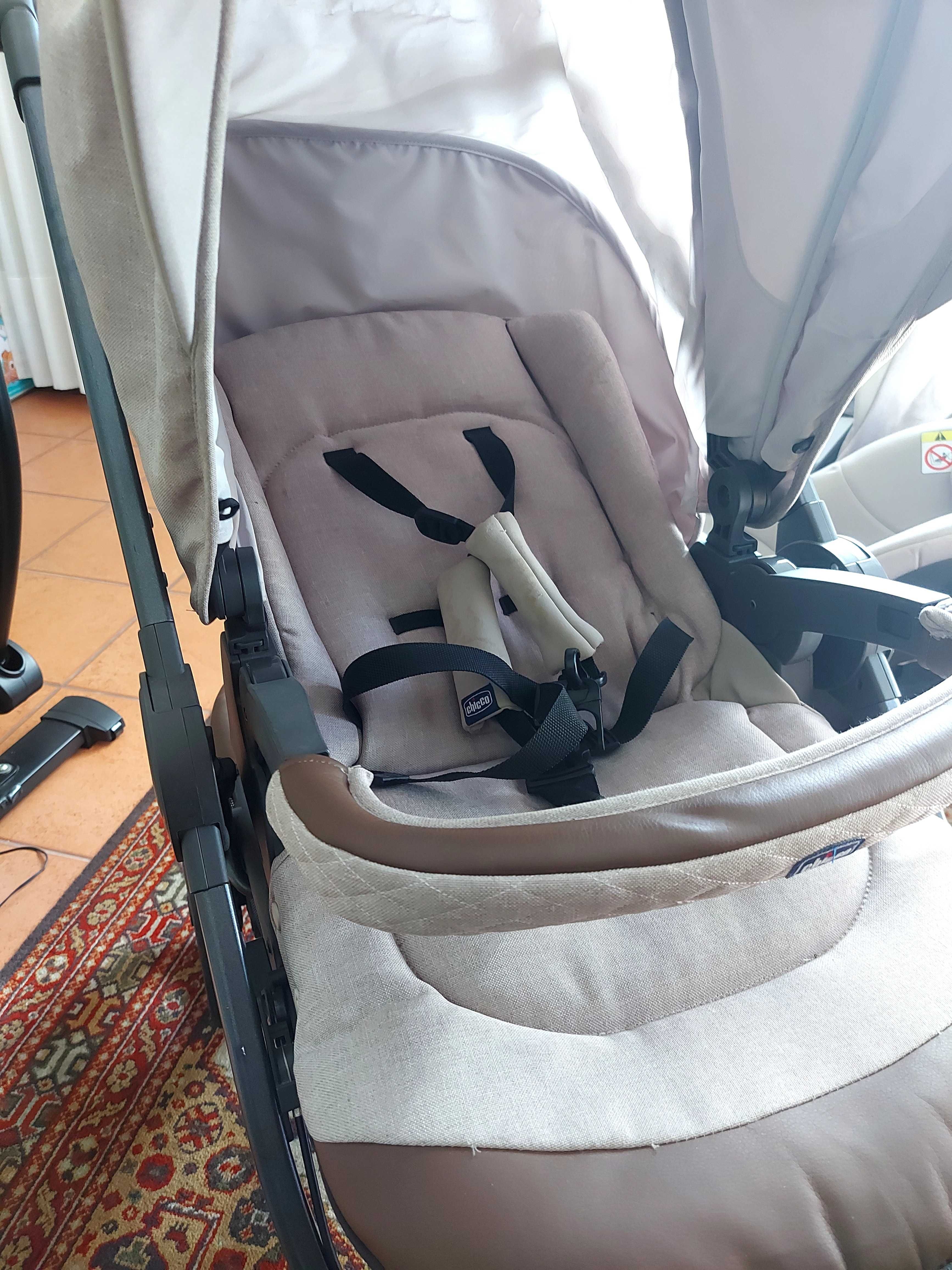 Carrinho com alcofa e babycoque Chicco Style Go Up 3 em 1