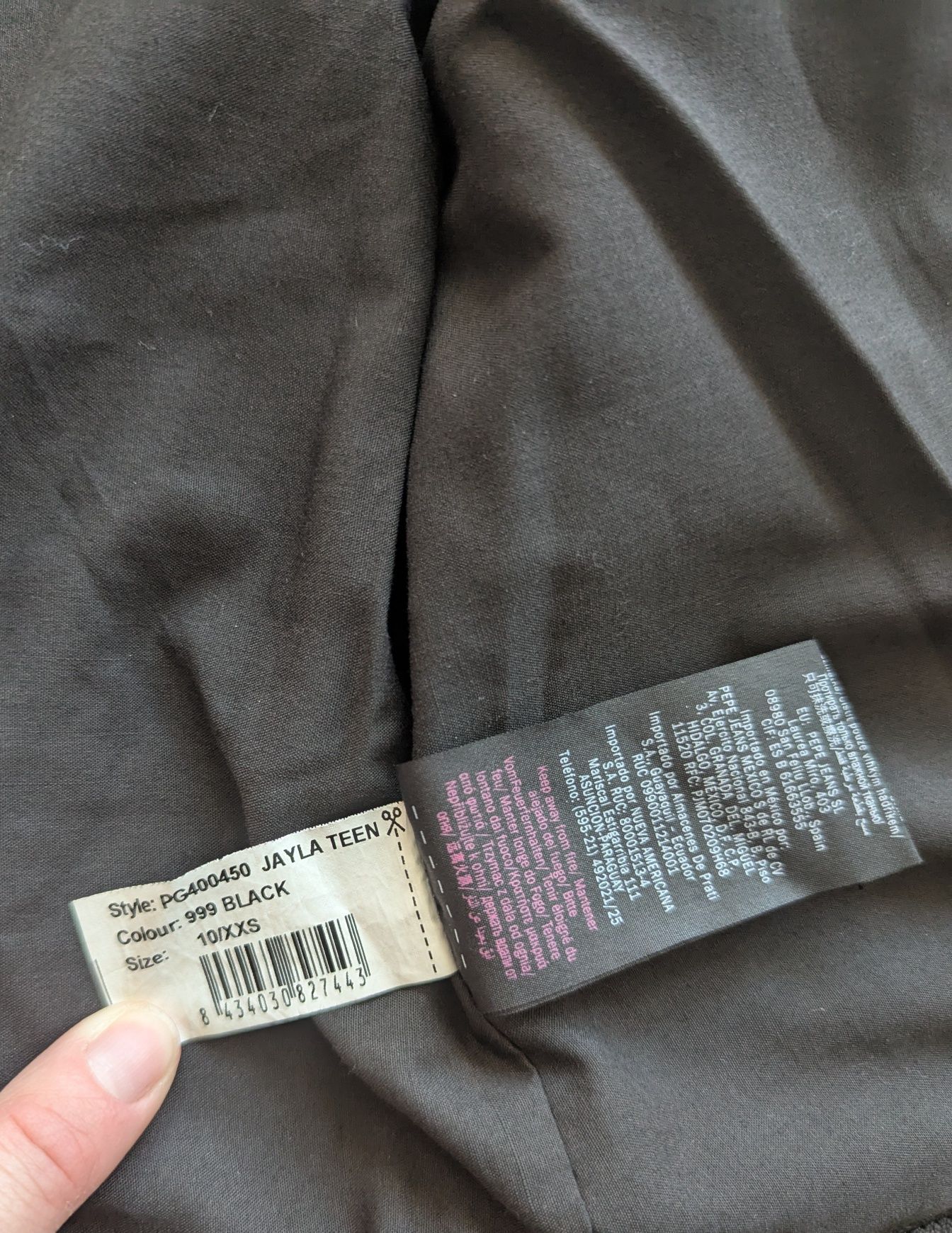 Pepe Jeans kurtka skórzana ramoneska