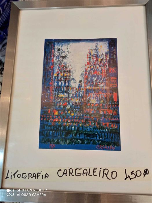 Litografia Manuel Cargaleiro