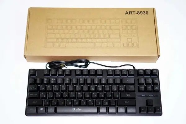 Клавиатура с подсветкой DX750, RGB KEYBOARD, проводная