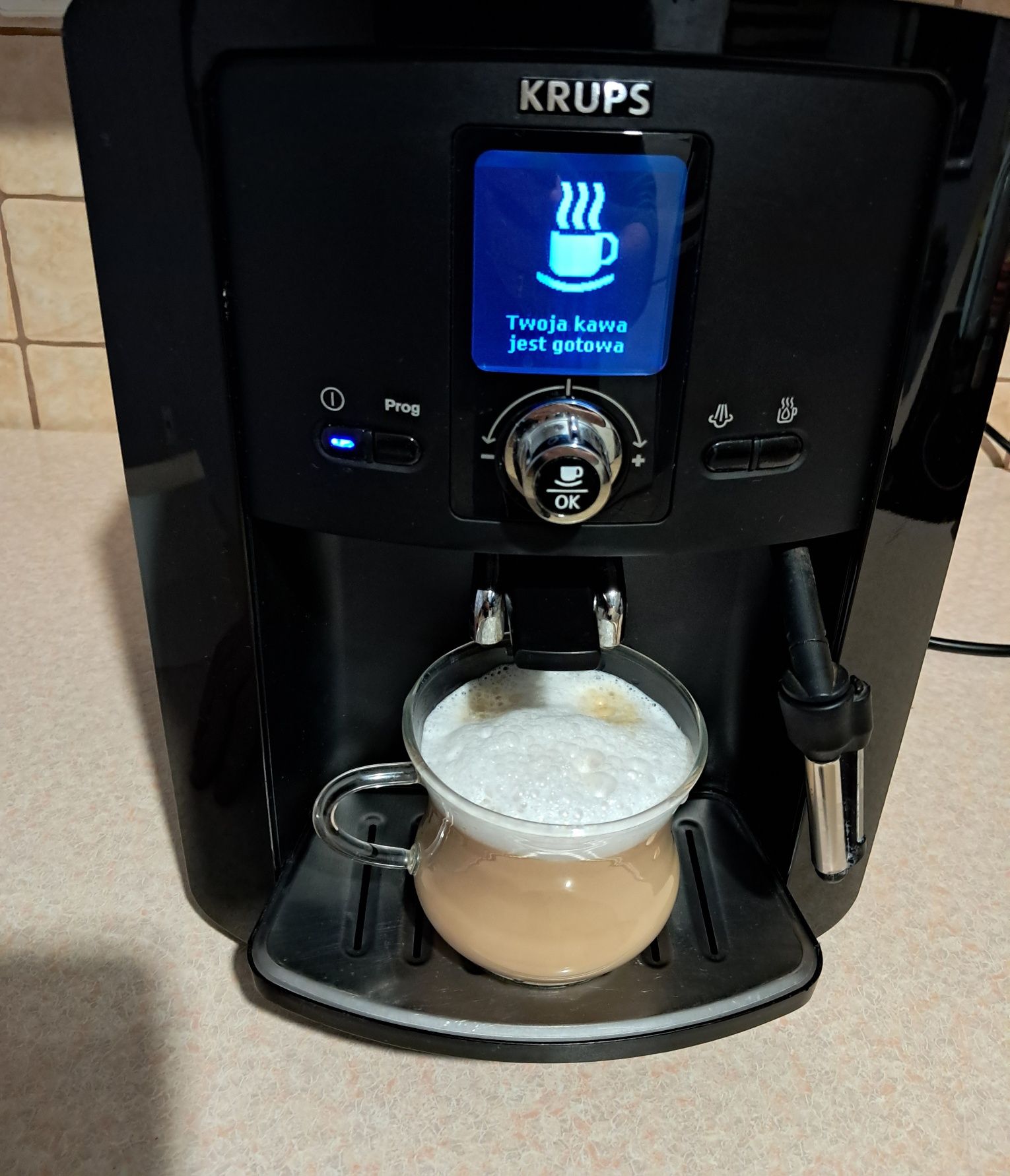 Krups EA8080 automatyczny ekspres ciśnieniowy do kawy  cappuccino