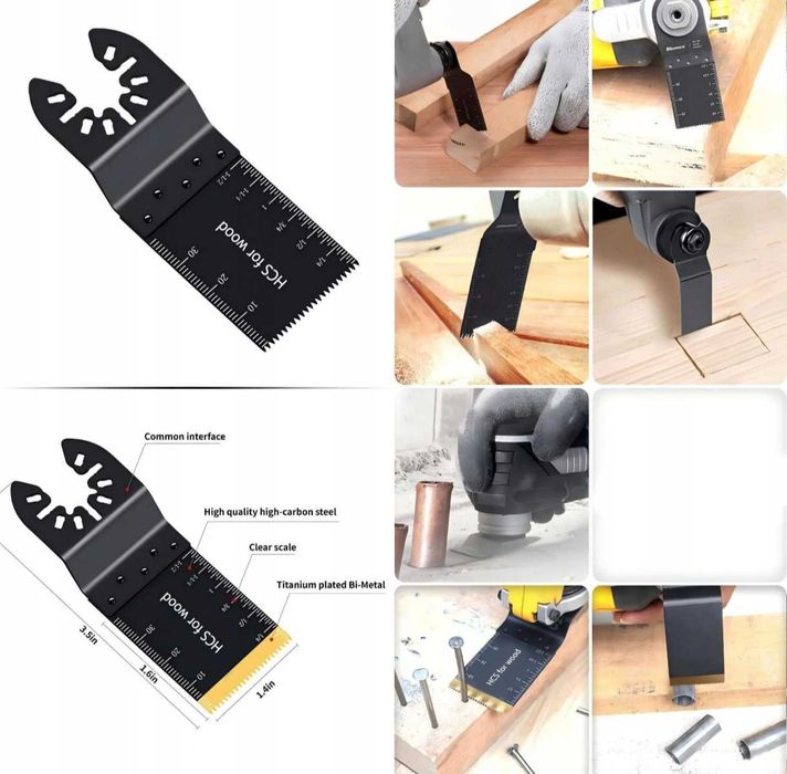 Komplet Brzeszczotów 31 szt. do Multitoola Piły Drewna Metalu Uniwersa