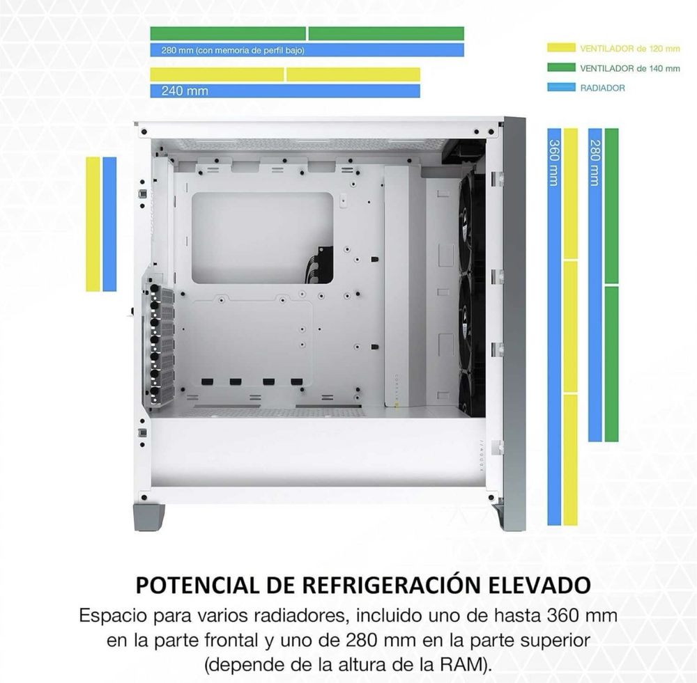 Caixa PC Corsair iCUE 4000X RGB Chassis ATX