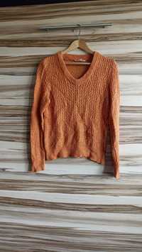 pomarańczowy sweter damski