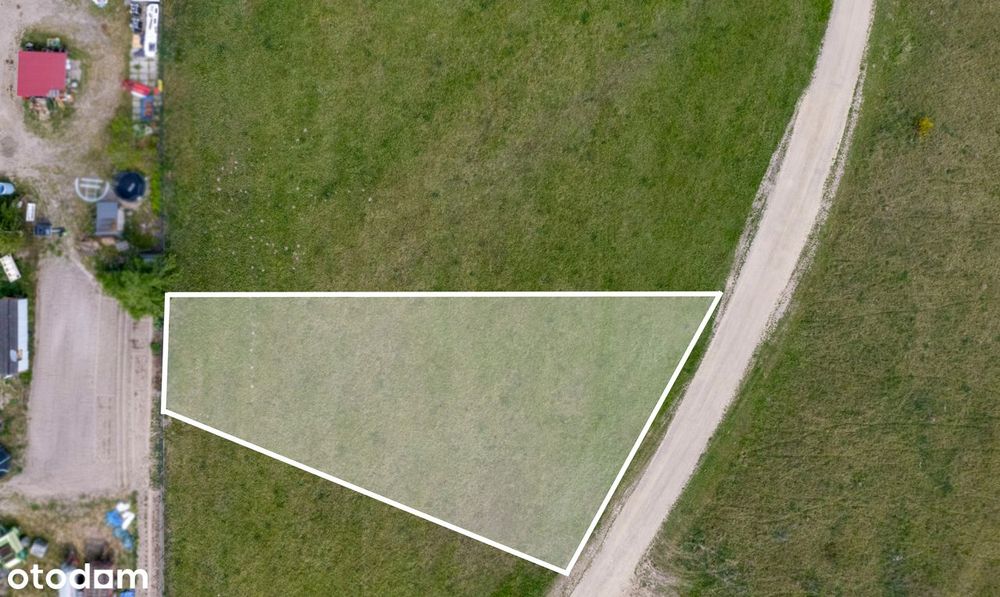 Działka budowlana z MPZP koło Suchego Lasu, gaz, prąd, 834m