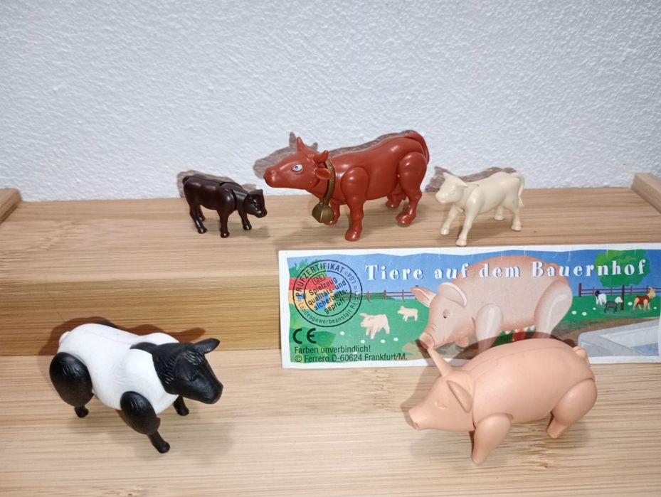 Figurki z kinder niespodzianki z serii zwierzęta gospodarskie