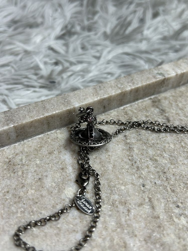 Vivienne Westwood Retro Mini Saturn Necklace подвеска кулон