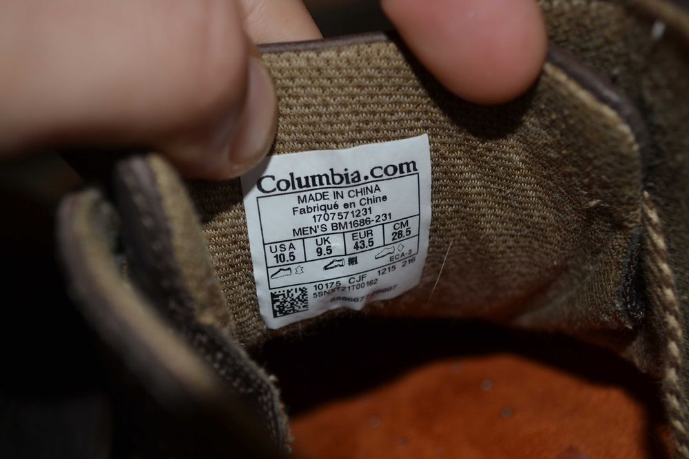 Черевики Columbia Шкіра Оригінал Розмір 43.5 Устілка 28.5 см