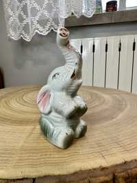 Figurka słonia słonik słoń z trąbą do góry