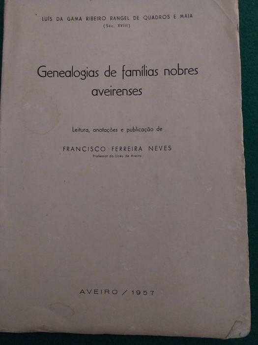 Genealogias de famílias  nobres aveirences