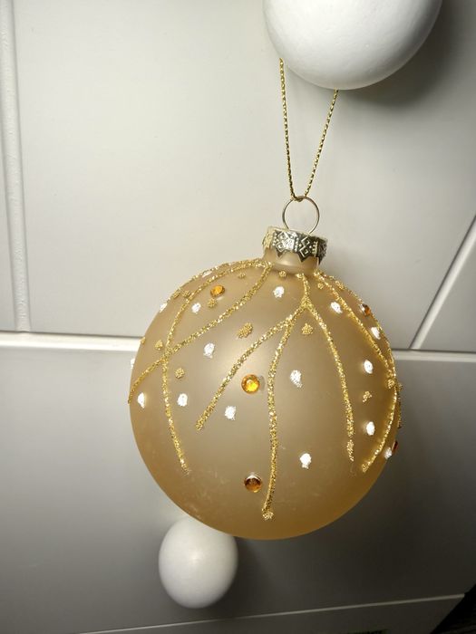 4 bolas natal grandes vidro - novas