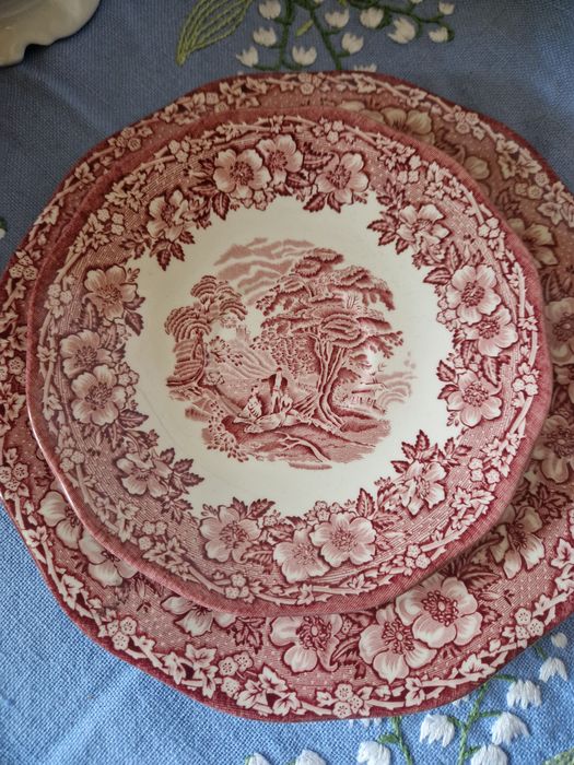 Trio wedgwood porcelana angielska